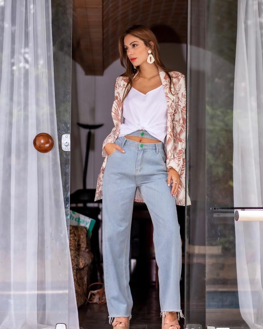 Blazer Folha Rose
